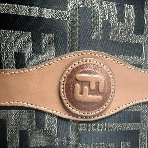 Vintage Zucca Print Saddle Bag | Monogram Logo 90s Style - Picture 9 of 13